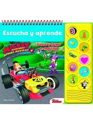 MICKEY ESCUCHA Y APRENDE ¡COLORES Y FORMA EN MARCHA!