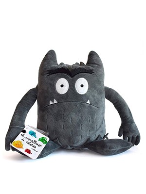 PELUCHE EL MONSTRUO DE COLORES, GRIS-MIEDO